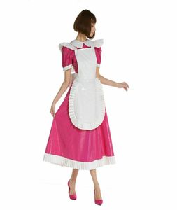Sissy Dream Maid Zamknięta średnia długość sukienka PVC Cosplay 07209379