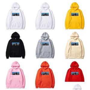 Mens Hoodies Sweatshirts Plover Hooded Long Sleeve Print Letter Hip Hop Hoody Jumper Top Drop Delivery Apparel Clothing DH8TB