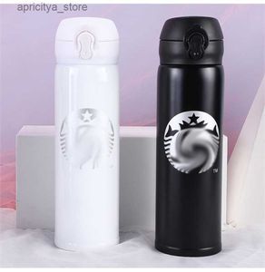 water bottle Classic Starbucks Thermos Cup Mugs Stainless Steel Insulation Cups 500ML Portable Travel Vacuum Flask262o L48