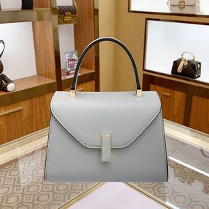 Fashion bag women's shoulder bag leather bag niche design fashion simple locking hand bill of lading shoulder oblique span women's bag large capacity