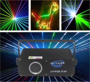ILDADMX512 1000MW RGB Animasyon Lazer Aydınlatma Efektleri Otomatik ve Ses Aktif Disko Aşaması Işık Projector2739870