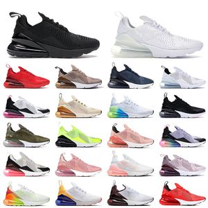 SPORTS 270 270S RUNNINGskor Män kvinnor Triple White Black Rose Rose Khaki Light Bone Top Quality 27C Tiger Mens Flat Trainers Sneakers 36-45