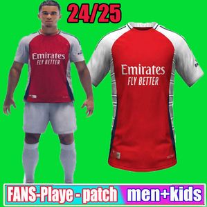 Fans Player version SMITH ROWE RICE soccer jerseys HAVERTZ G. JESUS SAKA 2024 2025 ODEGAARD MARTINELLI SALIBA ARSen 23 24 football shirt All Men kit Kids 3XL 4XL