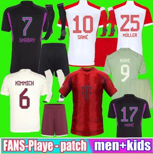 Кейн футбольные майки Sane 2023 2024 2025 футбольная рубашка Musicala goretzka gnabry bayerns munich camisa de futebol Men Kids Kits Kimmich фанаты 3xl 4xl