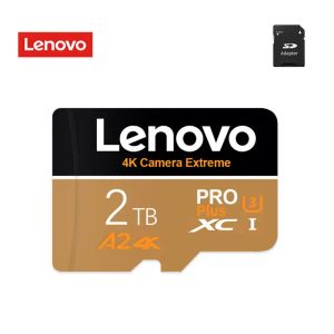 Адаптер Lenovo 2TB 1TB SD Карта памяти 128GB A2 TF SD Флэш -карта памяти 256 ГБ 512 ГБ 64 ГБ 32 ГБ Адаптер TF Campter Camera/Tablet/Dash Cam