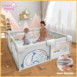 Niemowlę lśniących dzieci dla dzieci bariery bezpieczeństwa na placu zabaw dla dzieci Playpen dla 0-6 lat dzieci w pomieszczeniach Baby Fence 240412