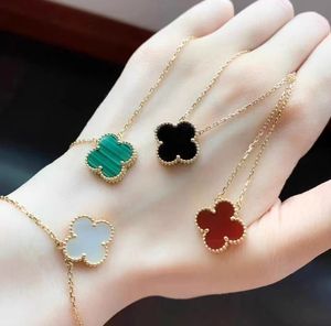 Designer Women's Clover Necklace for Women 4/four Leaf Flower Titanium Stainless steel Charm Party Wedding Mother's Thanksgiving Gift Designer Necklace Jewelry