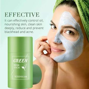 Cleansers Face Clean Mask Green Tea Cleansing Stick Mask Smear Acne Shrink Blackhead Moisturizing Deep Cleansing Mask Film 40g Pores