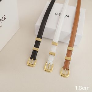 Cintura di design Cellne Gold Mancellle Cinture da donna Cinture vere in linea di mucca Designer 12 colori Opzionale