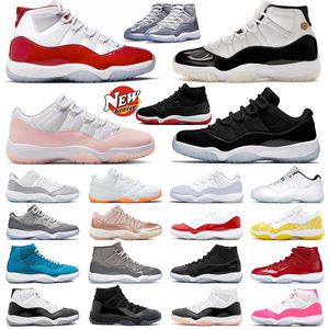 Top Quality Gratitudes Basketball Shoes Bred Velvet Cherry 11s Cool Grey 11 Pink Cap and Gown Gamma Blue Space Jam Low Pink Barons Men Sports Sneakers Trainers Dhgate