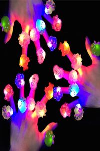 LED Light Up Rings Glow Party Favors Flashing Kids Prizes Box Toys Birthday Classroom Rewards Easter Theme Treasure Supplies9320738