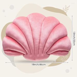 Pillow Pink Sea Princess Seashell Decorative Soft Shell Shaped Chair Stuffed Throw For Sofa Bed Couch