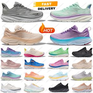 2024 Clifton 9 Bondi 8 Running Shoes For Men Women Designer Sneakers Triple Black White Blue Pink Grey Mens Womens Outdoor Sports Trainers
