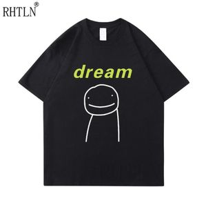 Men039s T Shirts Dream Merch Shirt Summer High Quality Men Casual Short Sleeve ONeck Cotton TShirt Brand White Black Tee6240587