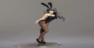 Anime Sexy Girls Figure Sakurajima Mai Bunny Ver 17 Scale Painted Pvc Action Figure Kolekcjonowanie Model dla dorosłych zabawki Prezent 27 cm Q9180455