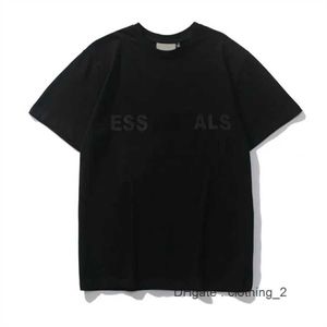 2024 Esse Tshirt Mens Designer T Roomts Summer Fashion Simplesolid Black Letter Print