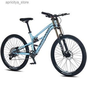 Bikes 26 27.5 Inch Aluminum Alloy Soft Tail DH Bike Hydraulic Disc Brake MTB Mountain Bicyc Oil Shock Fork L48