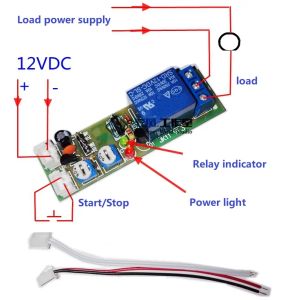 Zubehör JK11 Einstellbarer Zyklus -Timer -Verzögerung Ein/Aus -Schalter Stromversorgungsrelais Schild DC 5V 12V 24 V Timer -Verzögerungsrelaismodul (0 60 Minuten)