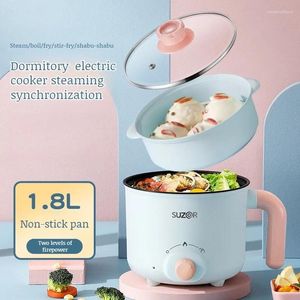 Double Boilers Small Mini Frying And Cooking Brush Multifunctional Dormitory Non-stick Electric Cooker