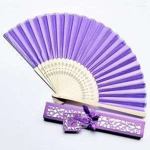 Decorative Figurines 10pcs Personalized Customized Wooden Fan Wedding Favors Gifts Sandalwood Hand Party Decoration 20Cm Wood Folding