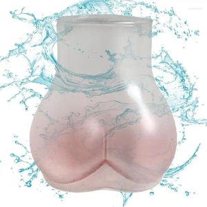 Copos de vinho xícaras de grôs rosa 450ml Cerveja única Clear Creative Drinking Supplies Coffee Cup para sala de jantar