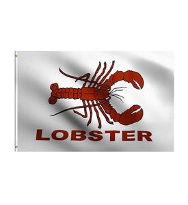 Lobster Advertising Store Message Commercial Business Flag 3X5 Ft Foot 100 Polyester 100D Flag UV Resistant9310799