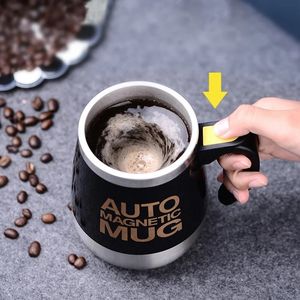 Nowy automatyczny samodzielnie mieszający magnetyczny kubek Kreatywny stal ze stali nierdzewnej Mleko Mleko Mleka Mleka Mleka Blender Lazy Smart Mixer Thermal Cup