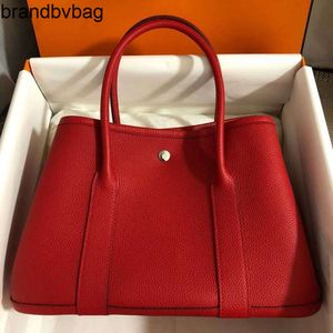 Garden Party Factory Outlet Wholesale Tote bags for sale High quality cow leather large capacity bag red bridal handbag hand pull Have Real