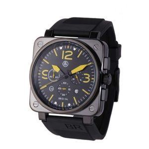 Bell and Ross Risteches Br Luxury Sport Quartz Bell Woman Многофункциональная многофункциональная сторона шесть стежков.