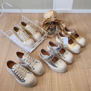 2024 Casual Shoes Designer Shoes Womens Platform Vintage Trainers Sneakers Gold Silver lace up size 36-40 Classic Comfortable GAI