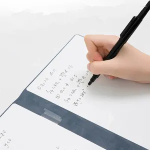 Draftpaper Leather Whiteboard Notebook Dry Erase Board Reusable Meeting White With Pen Supplies