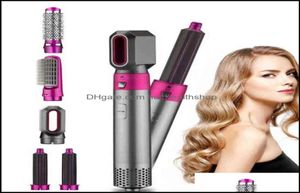 Hårtorkar Care Styling Tools Produkter Curling Irons Electric Dryer 5 i 1 hårstrån Kam Negativ jon Rättare Brush Blow WR1499126