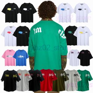 T -Shirt -Designer Herren Mode T -Shirt Herrenhemd für Top Womens Palms Tshirt Crew Hals Shorts Buchstabe T -Shmele Baumwolle atmungsaktives Hemd xl weiße schwarze Winkel Tees