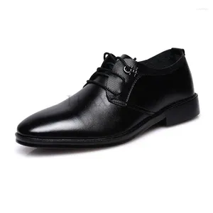 Scarpe casual uomo in pelle abito da business All-Match-Abbandonati di calzature resistenti