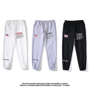 NASA Designer Men Sports Fitness Spodnie rozciąganie bawełny men039s fitness jogging spodni harem inżynierowie jogger274y8402121