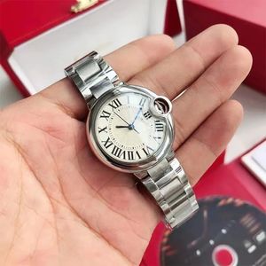 Roma Classic Designer Watch Womens Mens Fashion Quartz Movement Watches Round Tank Women Classic Silver Watchs Montre de Luxe Business Blue Balon Balon C5