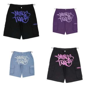 Last Y2K Mens Summer Haruku Hip Hop Punk Rock Gothic Basketball Track Shorts Streetwear