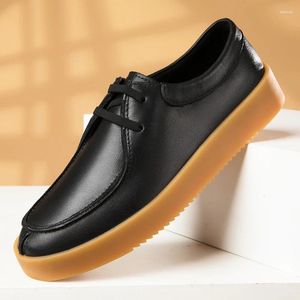 Lässige Schuhe Herren -Lenga up Oxfords Kuh Wildleder -Leder -Modedesigner Flat im Freien atmungsaktive schwarze Sneaker Männer