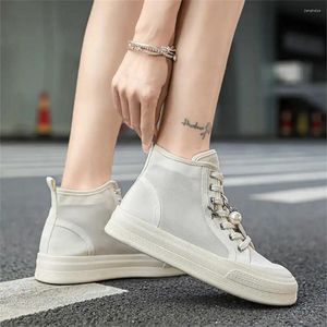 Casual Shoes Storlek 35 High-Top Blue Women Flats Sneakers Make Transparent Boots Sports Lägsta pris Fashionabla Tines