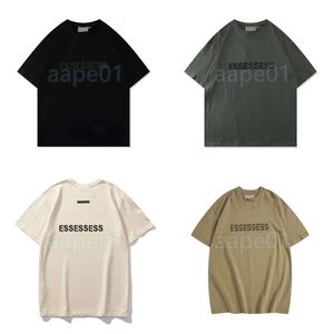 Brand Fashion Mens T Shirt Glued Letter Pattern Short Sleeve Leisure Loose Womens T-shirt High Street Couple Clothing Top S-XL -shirt op