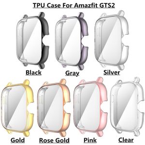 TPU Protective Cover For Amazfit GTS 2 2e 3 4 Full Screen Protector Case For Huami Amazfit Bip U Pro/GTS2 Watch Protection Shell