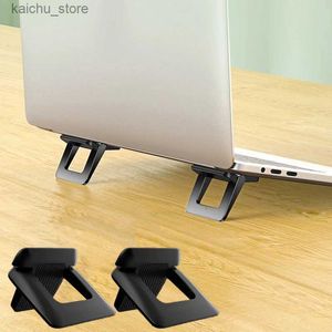 Outros componentes do computador 2pcs laptop titular laptop ângulo de laptop suporte de resfriamento de suporte de resfriamento não deslizamento de mesa de mesa dobrável Tablet Stand Stand Base Base Pad Y240418