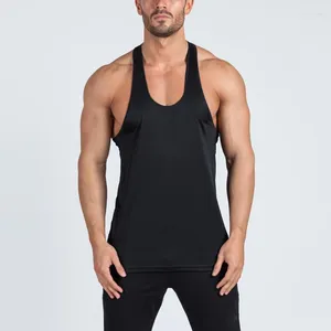 Tanques masculinos Tops musculares Muscle Guys Fitness Cloth Gyms Plain Gyms Top Men CaNotta Bodybuilding Singlet Tanktop Solid Veting Secret Workout Shirt Sleesess Shirt