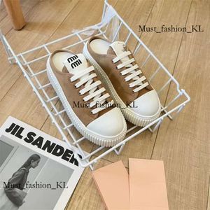 Designer Casual Mui Mui Sunglasses Shoes Miui Sneakers Summer Canvas Shoe Versatile Shoes Platform Sports Mui Mui Shoes Slippers Cookie Shoe 891