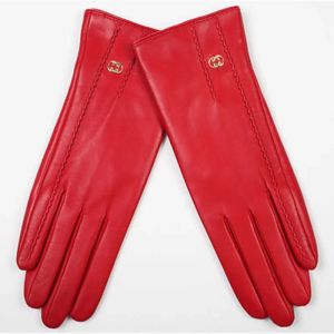 WomanTouch Screen Sheepskin Driver Driving Gloves Female Color Leather Fashion Straight Style Motorcycle Riding Gloves