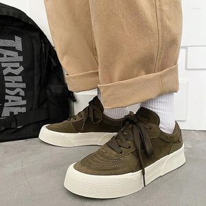 Casual Shoes Spring 2024 Men Platform Sneakers Fashion Round Toe Lace Up Man Sport Flat Korean Student Vulkanized