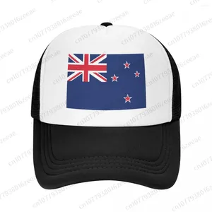 ベレットZealand Flag Mesh Baseball Cap Summer Outdoor Men Lemshion Fashion Sport Hats Hip Hop Trucker