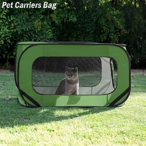 Transportador de cachorro 36 polegadas portáteis de canil de canil grande portátil Crata externa para PetFolding Breathable Cachrents Bolsa Colera Cão de assento de carro L49