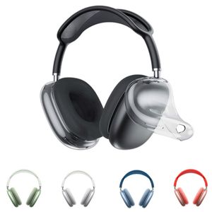 Para os fones de ouvido Bluetooth, acessórios para fones de ouvido max bluetooth transparentes TPU Solid Silicone Protective Case Protective AirPod Pro Max Caso de capa de fone de ouvido