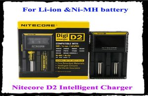 NITECORE D2 LCD Digicharger Universal intelligentes Ladegerät Retail Package mit Kabel für liion nimh batterya28a427884818